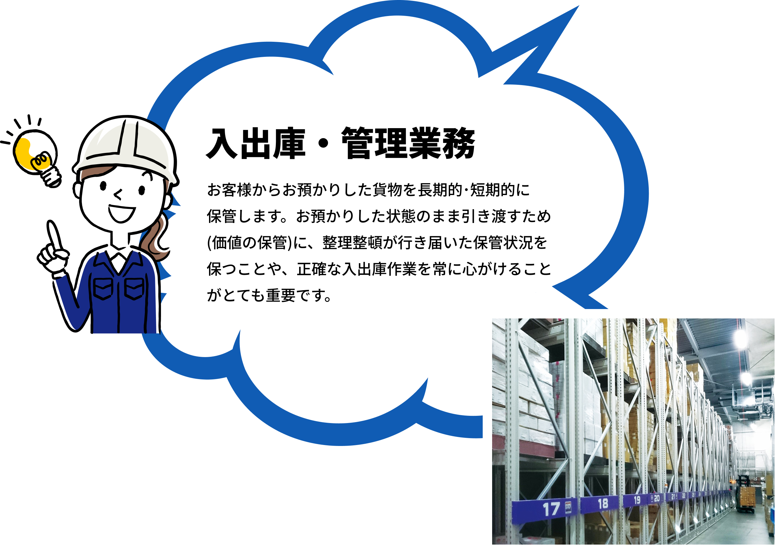 入出庫・管理業務