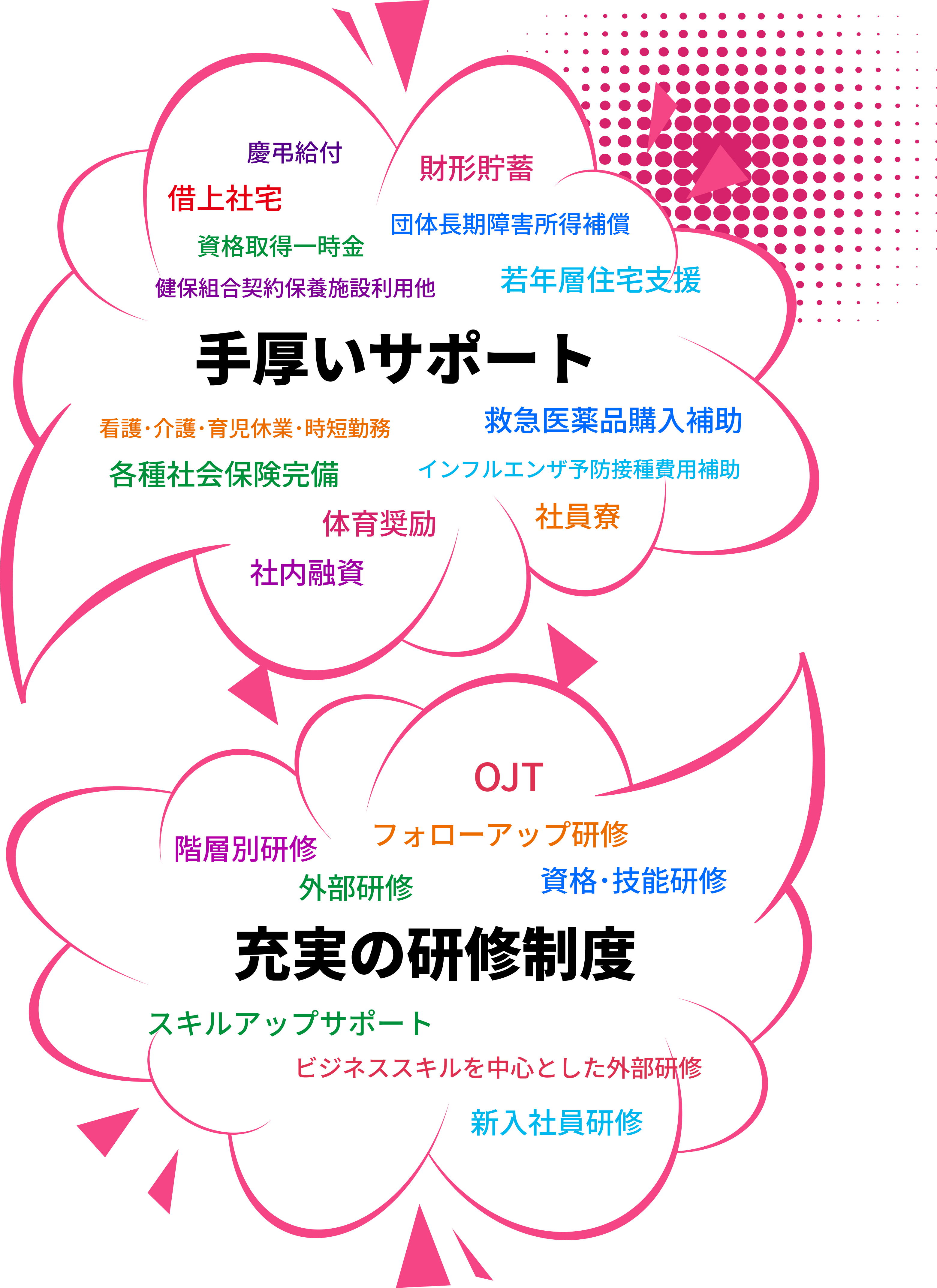 手厚いサポート・充実の研修制度